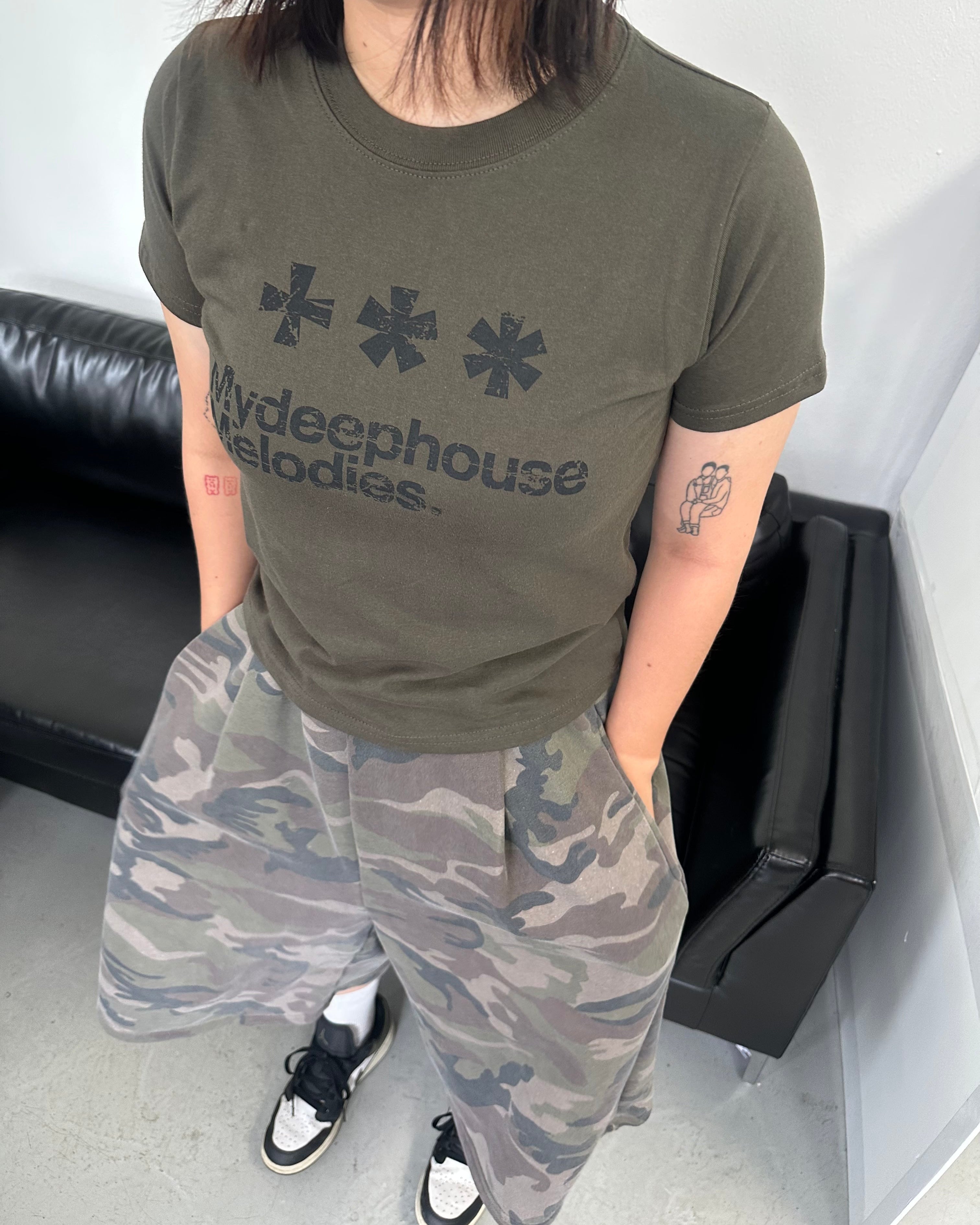 レディース メモリーズ クロップ Tシャツ TS001