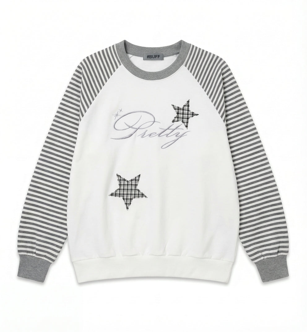 レディース プリティ ボーダー スウェット