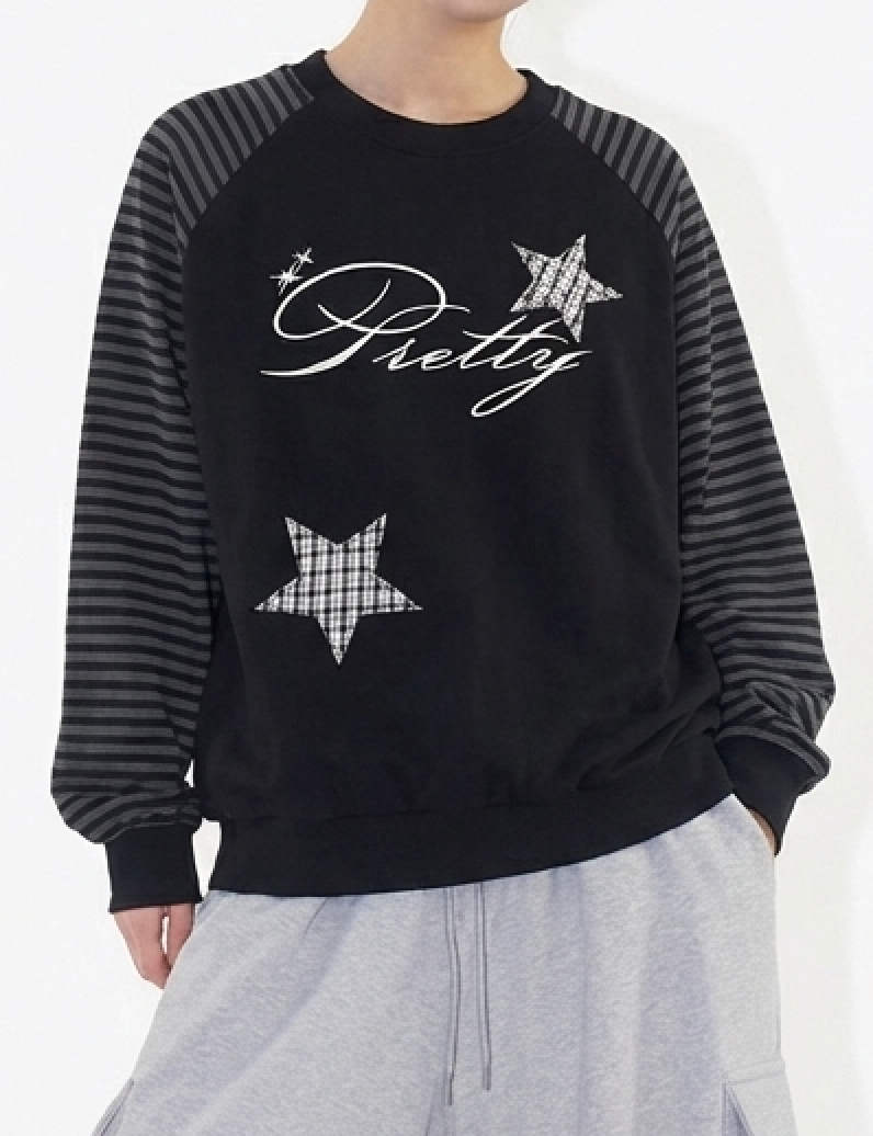 レディース プリティ ボーダー スウェット