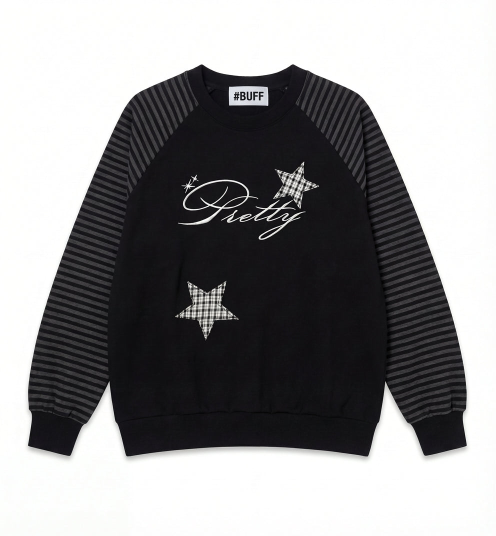 レディース プリティ ボーダー スウェット