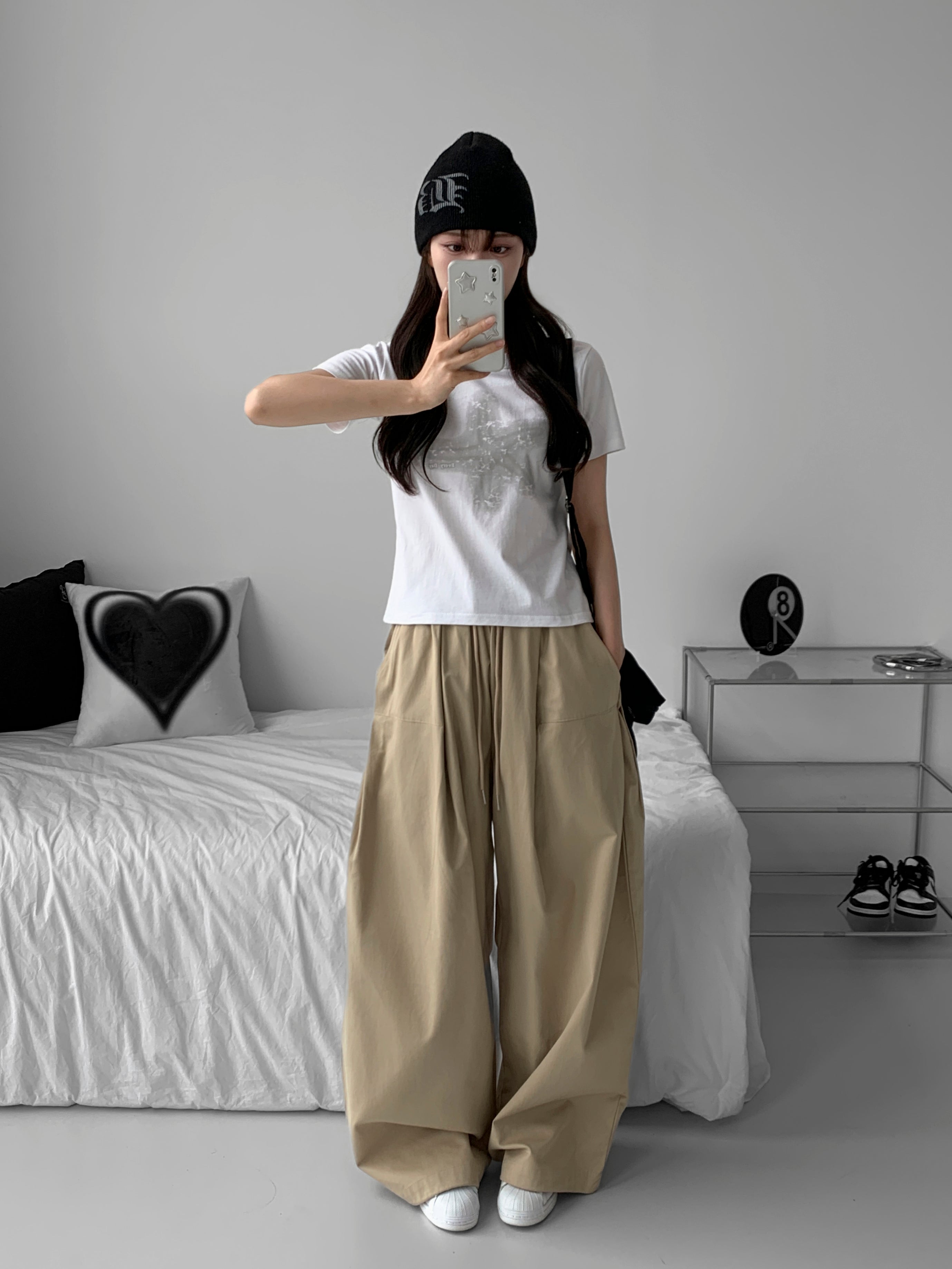 レディース スター クロップTシャツ