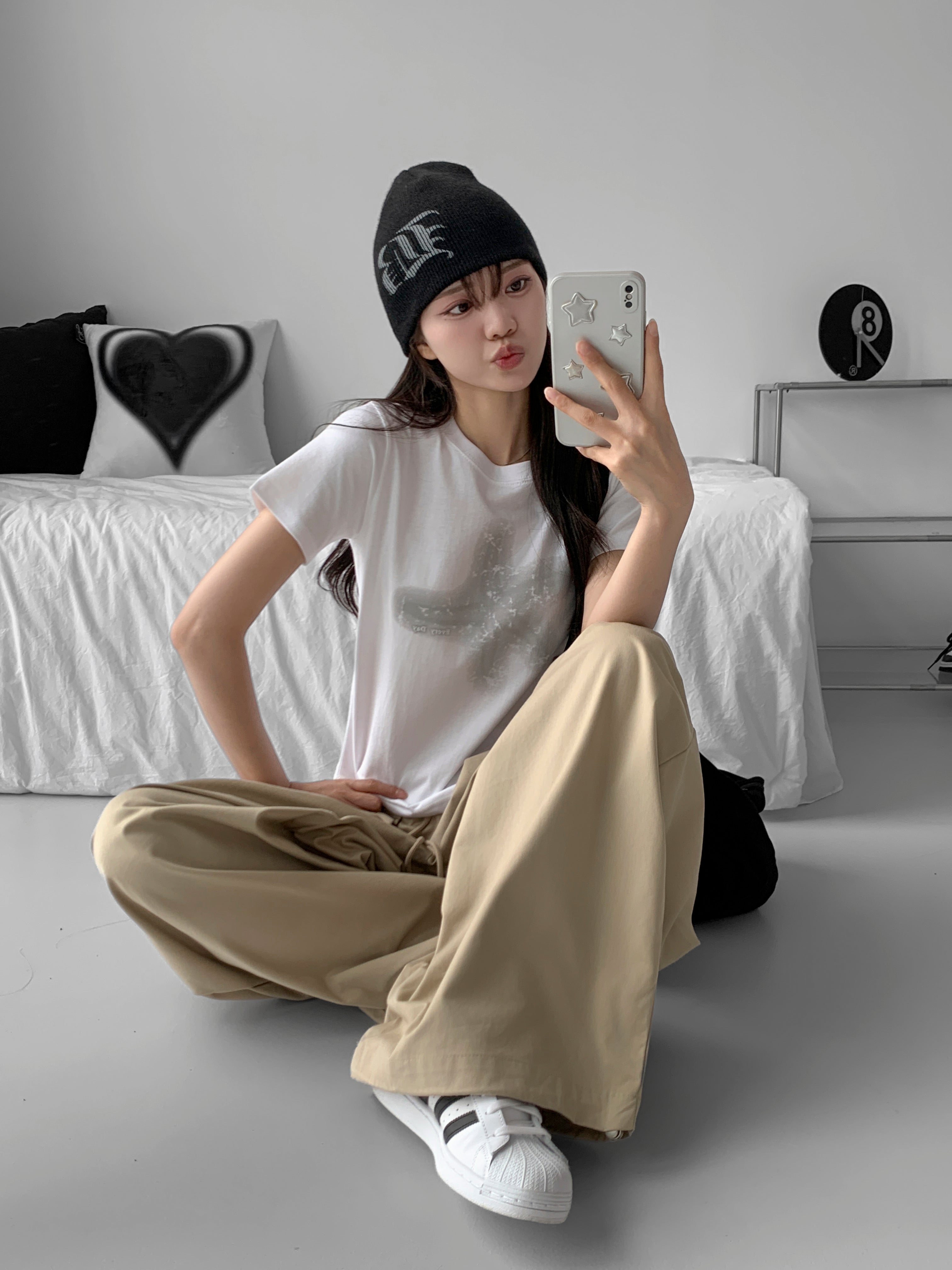 レディース スター クロップTシャツ