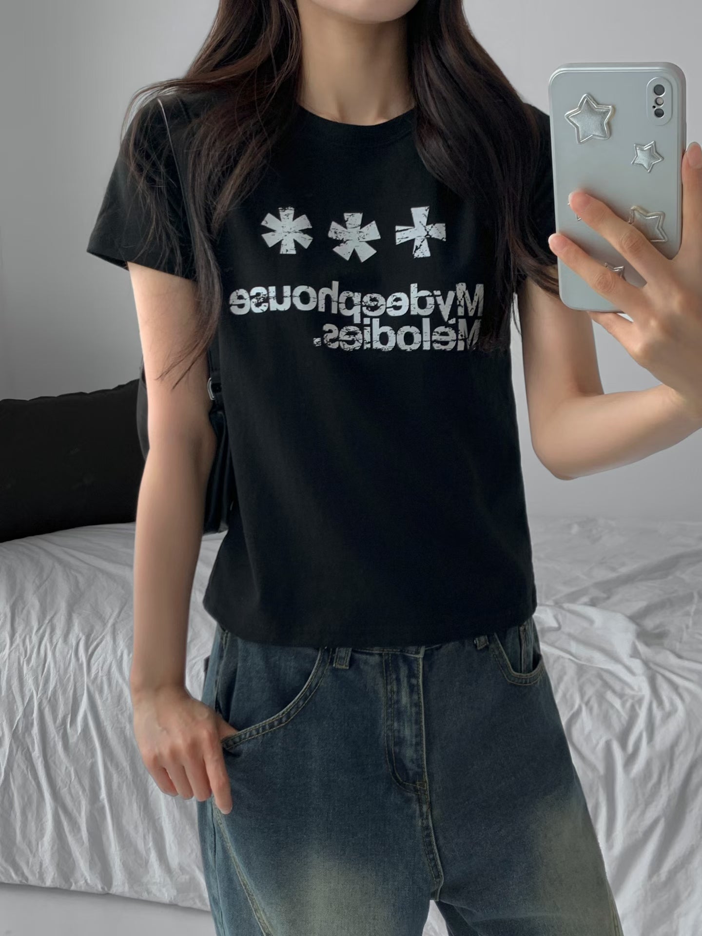 レディース メモリーズ クロップ Tシャツ TS001