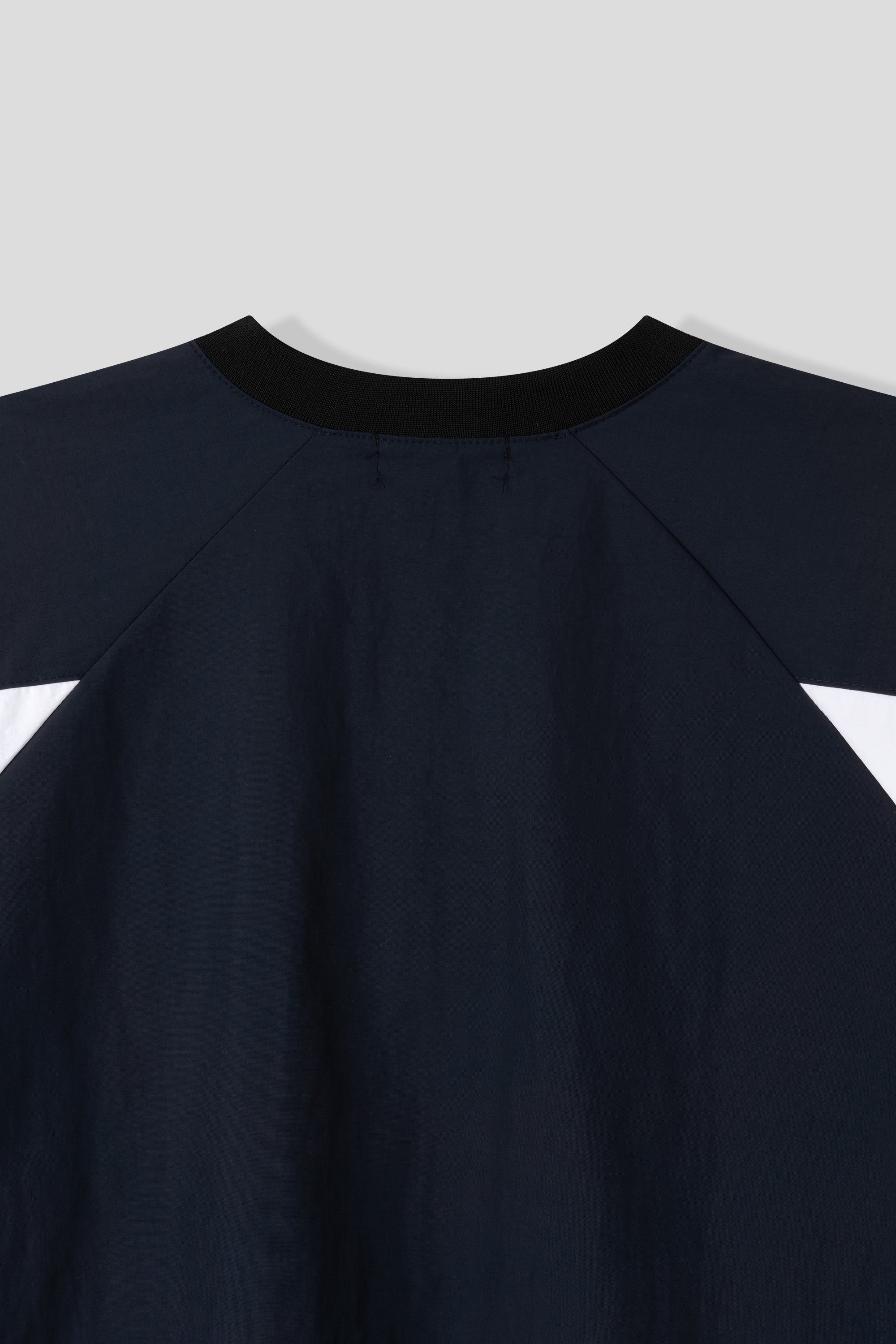 ユニセックス ナイロン スウェットシャツ ストリング Vネック アノラック ウインドブレーカー