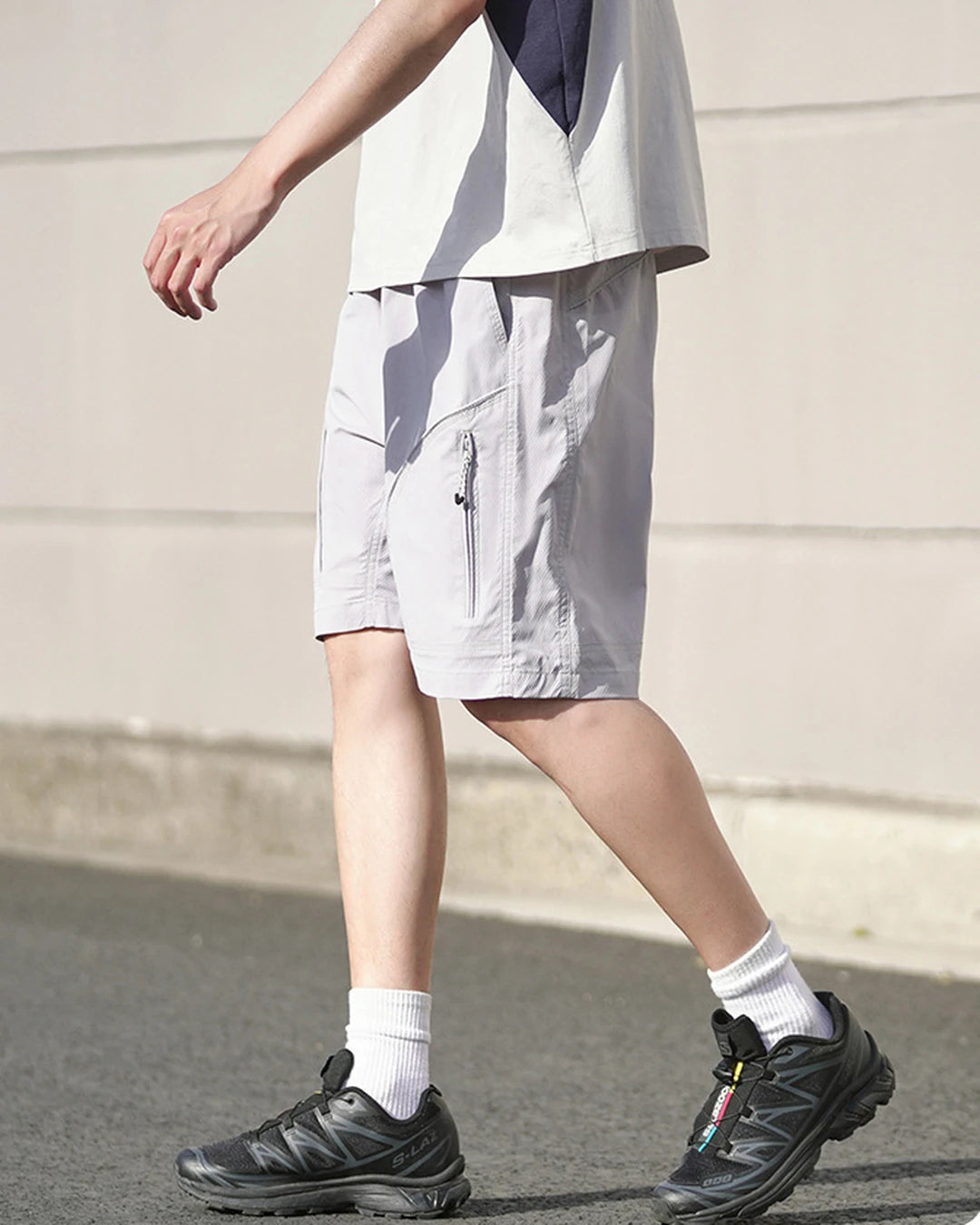速乾防風アウトドアショートパンツ 収納袋付き S0011