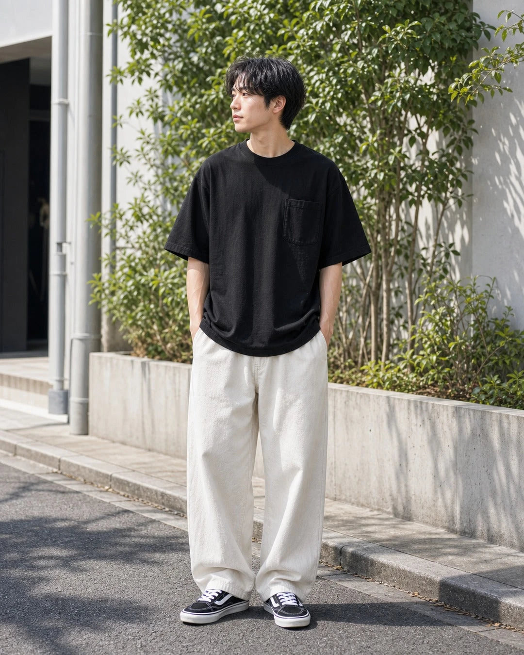 9oz コットン ルーズポケットTシャツ メンズ S0015