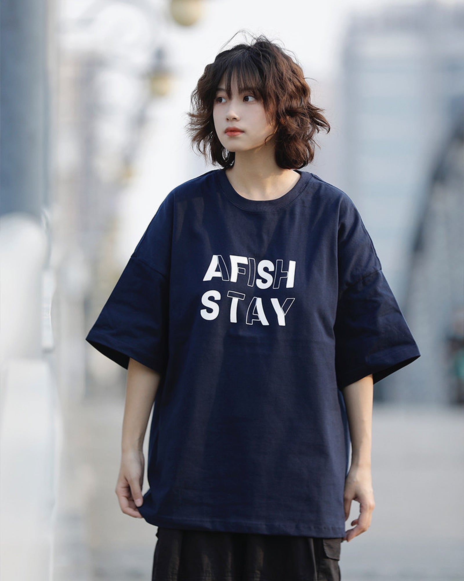 レトロレタリング オーバーサイズTシャツ ユニセックス 06