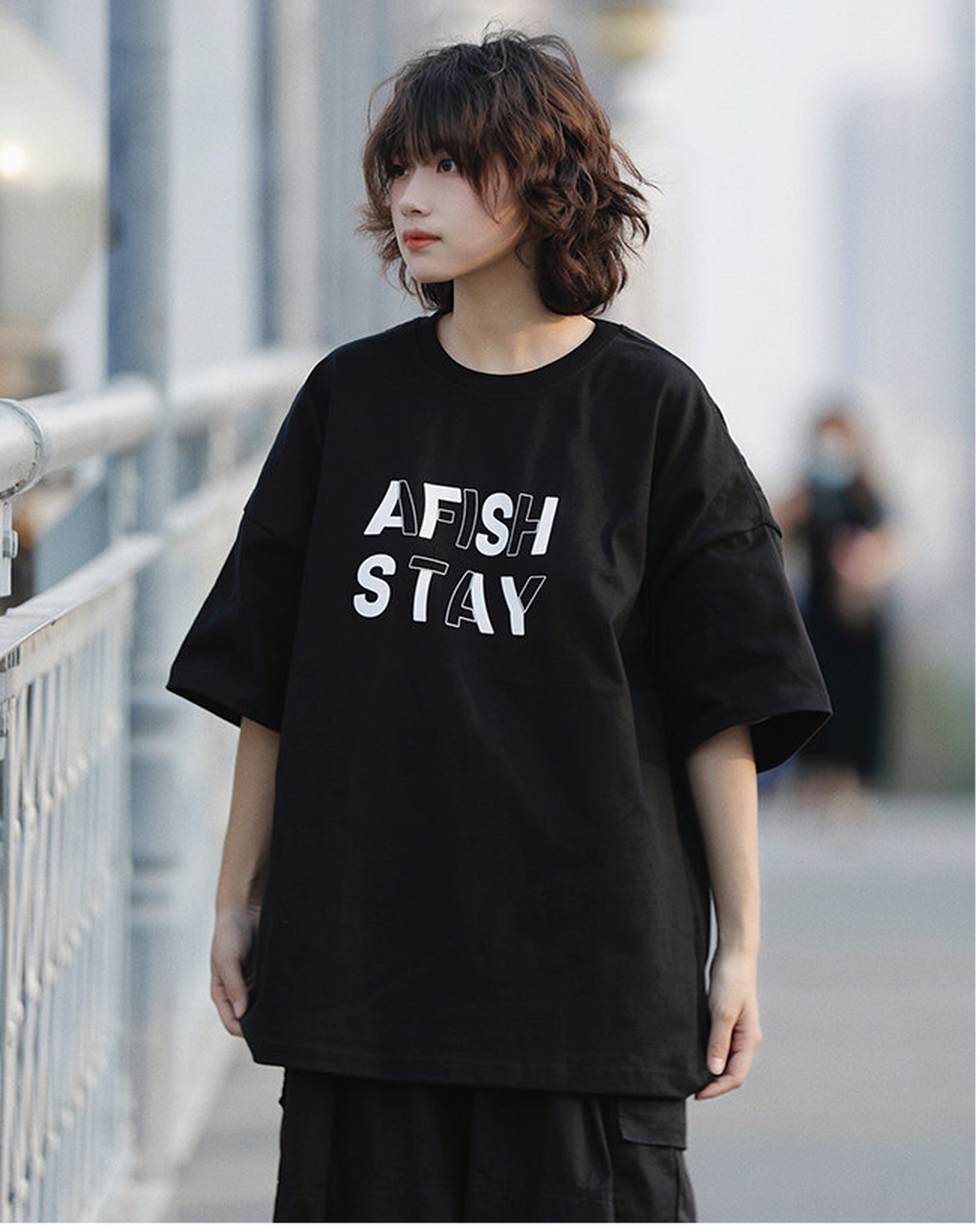 レトロレタリング オーバーサイズTシャツ ユニセックス 07