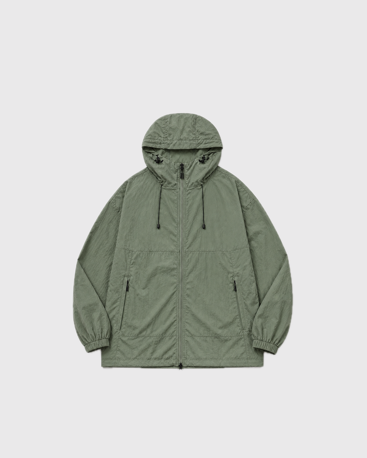 OURES フーデッド UVカット ジャケット ユニセックス ダークグリーン 商品単体
