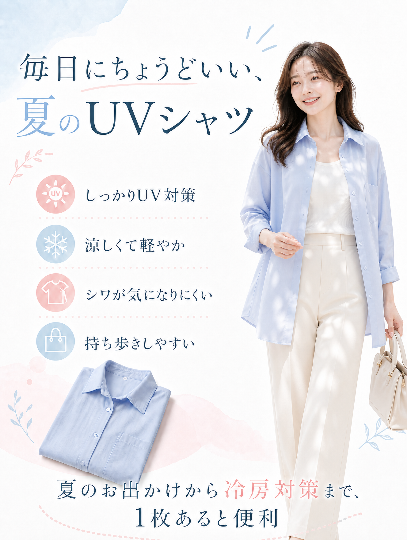 夏のお出かけから冷房対策まで一枚あると便利