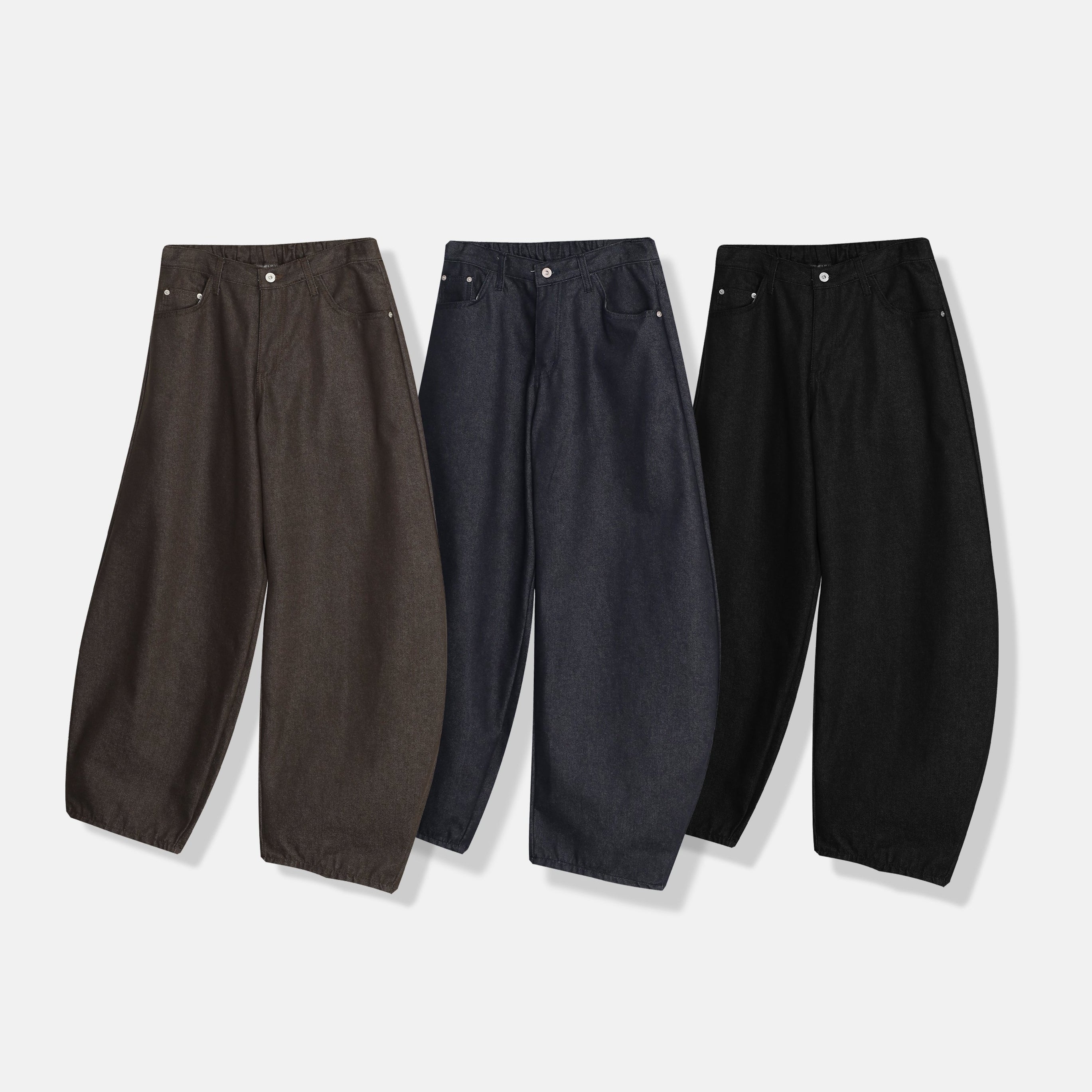 ユニセックス ノンフェードカーブドパンツ