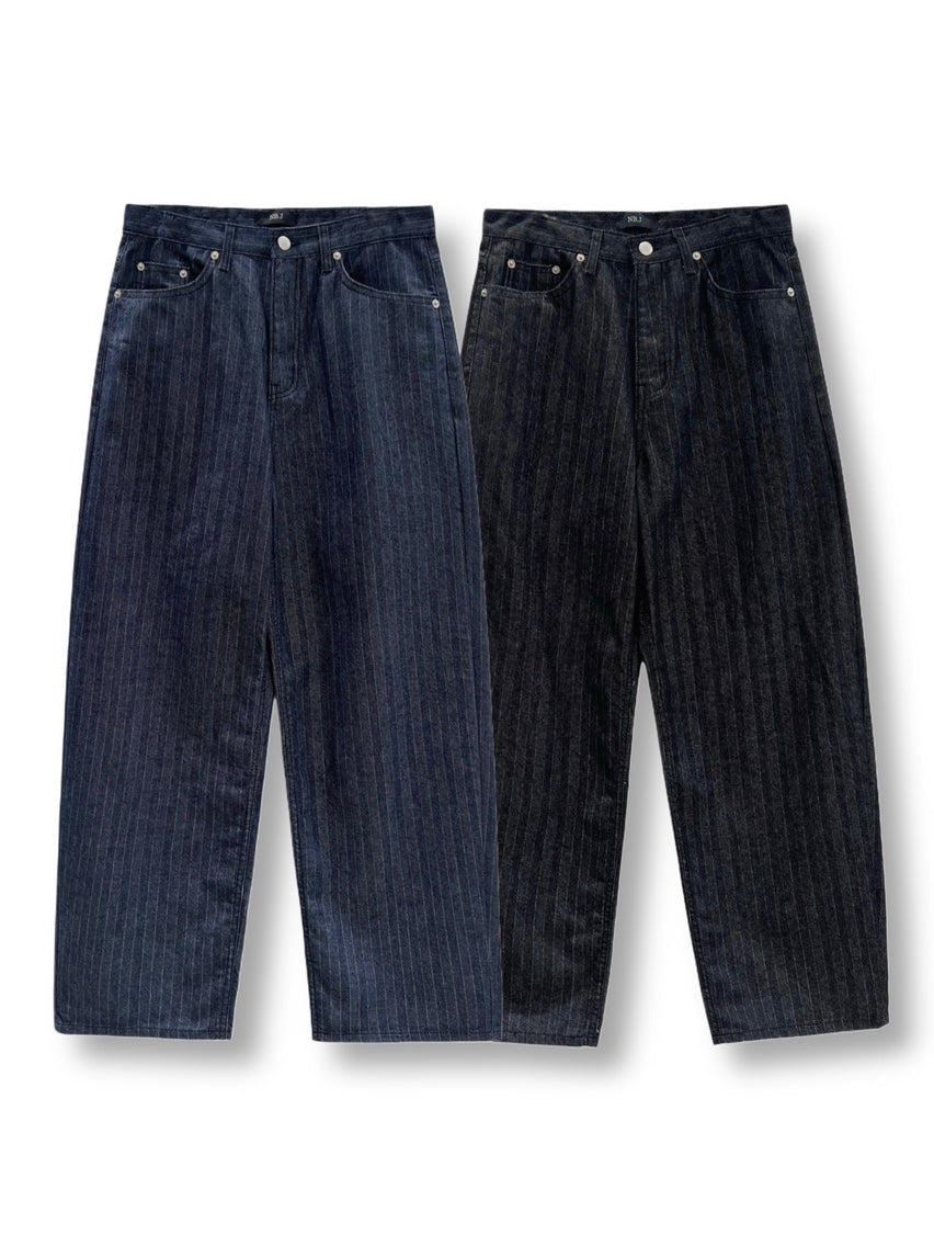 ユニセックス ヘリンボーン バルーン デニム