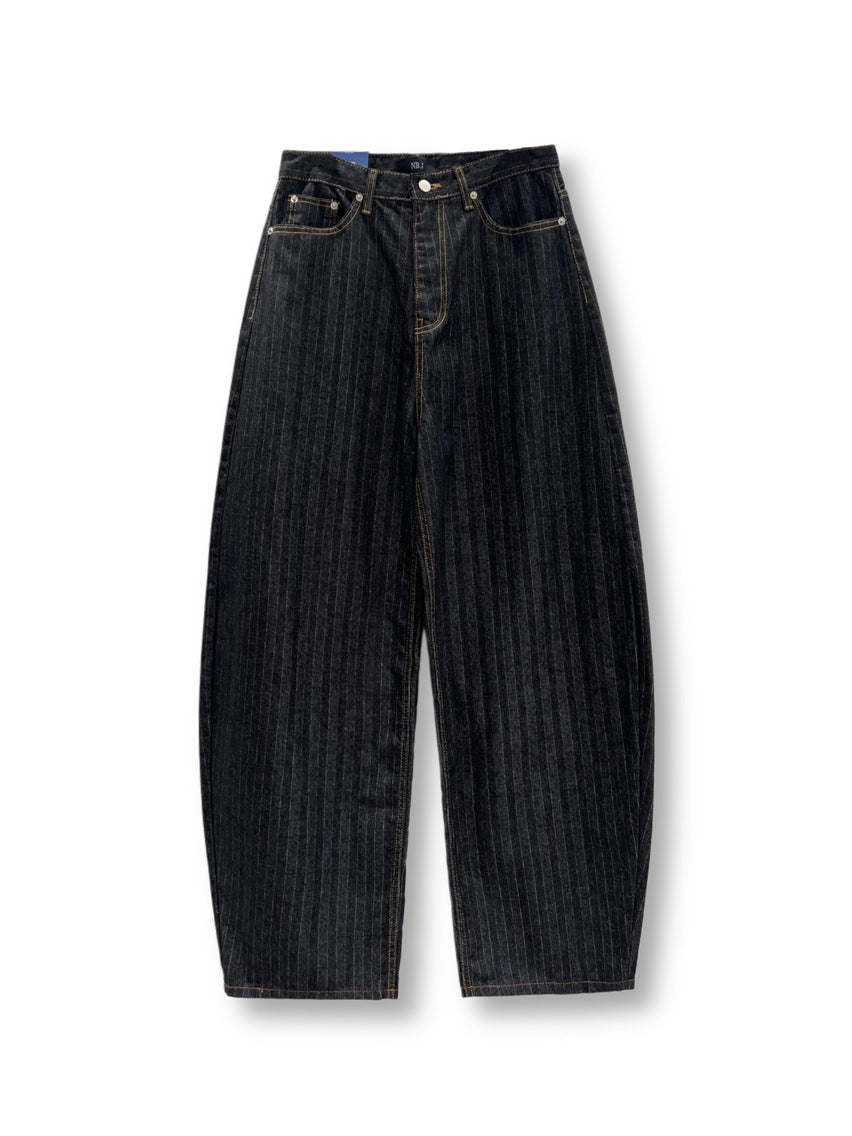 ユニセックス ヘリンボーン バルーン デニム