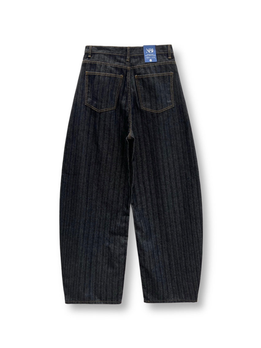 ユニセックス ヘリンボーン バルーン デニム