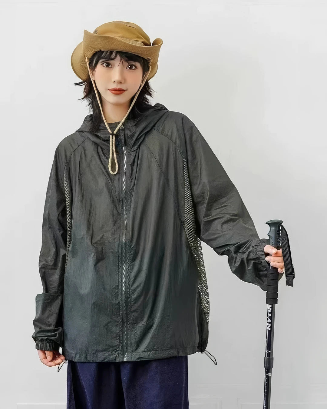 UPF50+対応涼感メッシュ搭載撥水ナイロンアウトドアジャケット S0003
