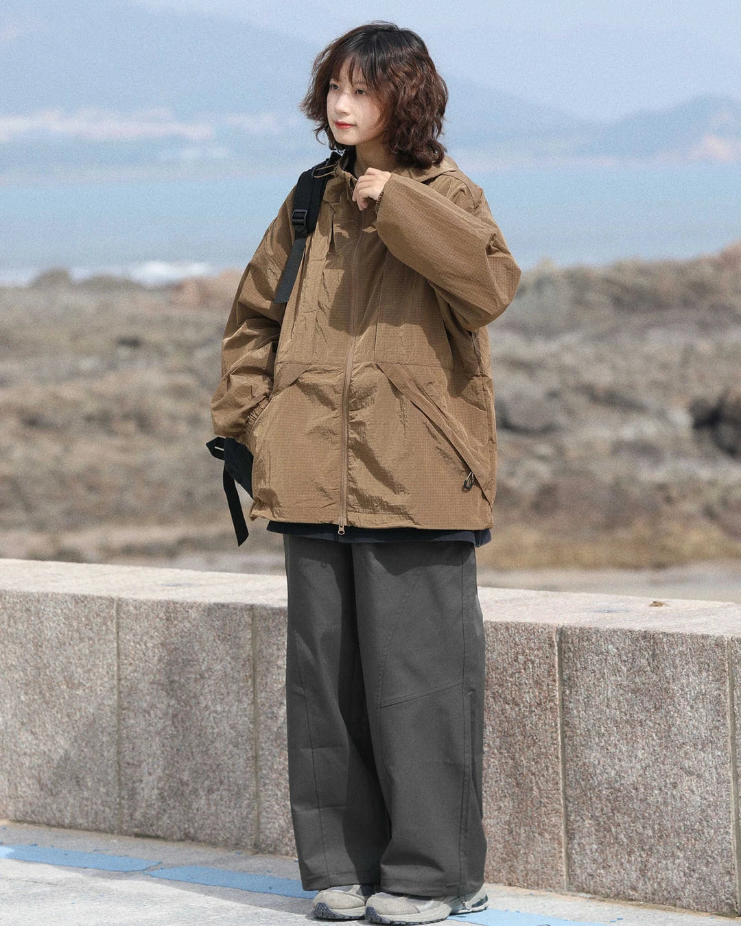 UPF50+ 軽量薄手UVカットスキンコート フード付き 男女兼用 S0008
