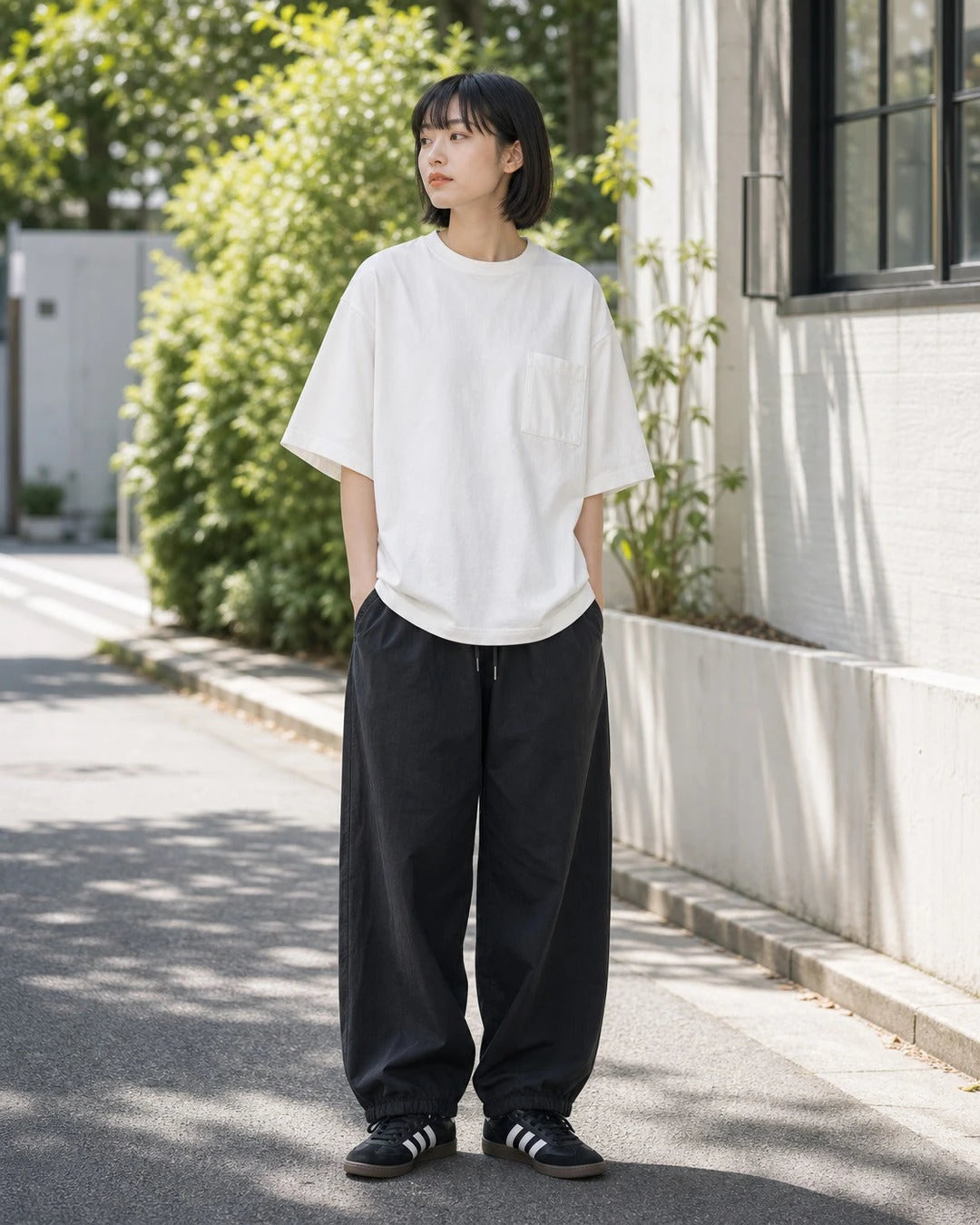 9oz コットン ルーズポケットTシャツ メンズ S0015