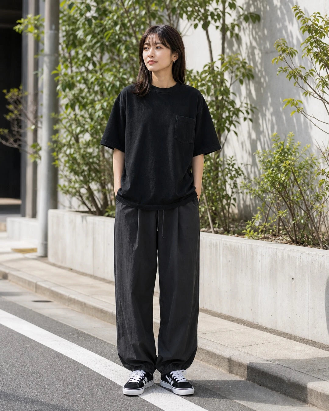 9oz コットン ルーズポケットTシャツ メンズ S0015