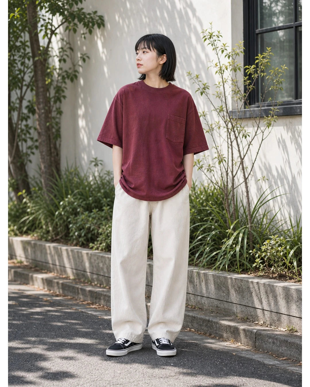 9oz コットン ルーズポケットTシャツ メンズ S0015
