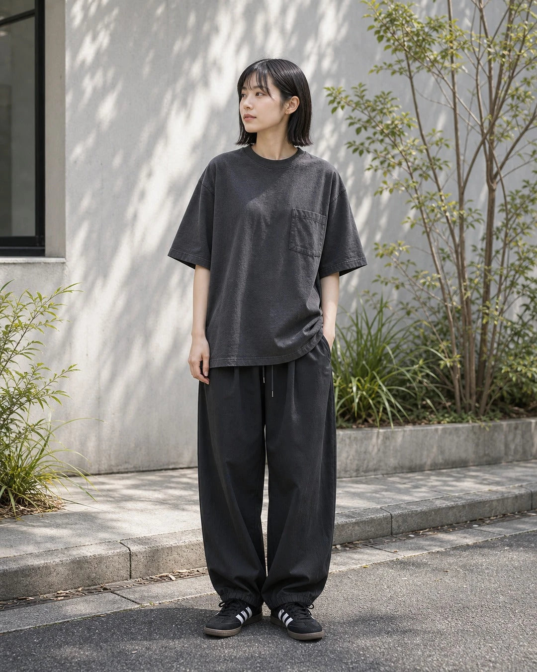 9oz コットン ルーズポケットTシャツ メンズ S0015