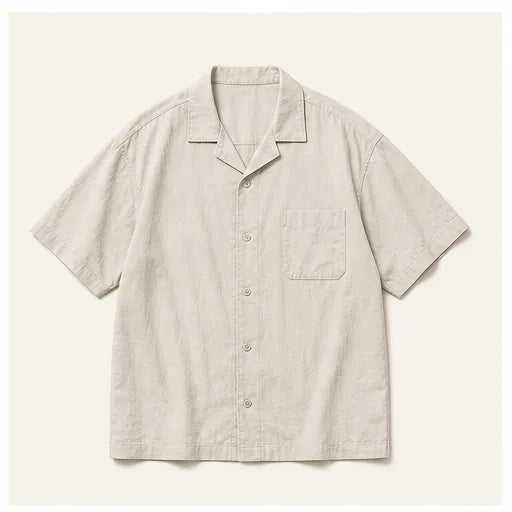 OURES SAMPLE CITY OPEN COLLAR SHIRT