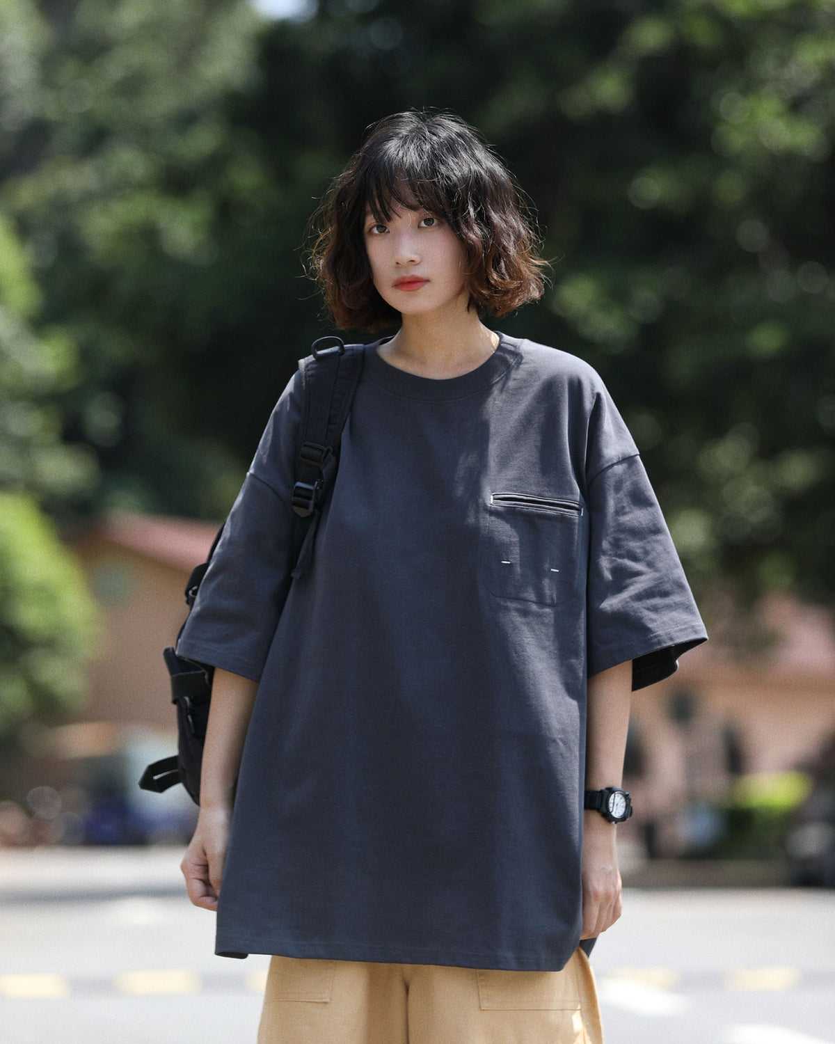 ヘビーウェイト ポケット オーバーサイズTシャツ ユニセックス 03