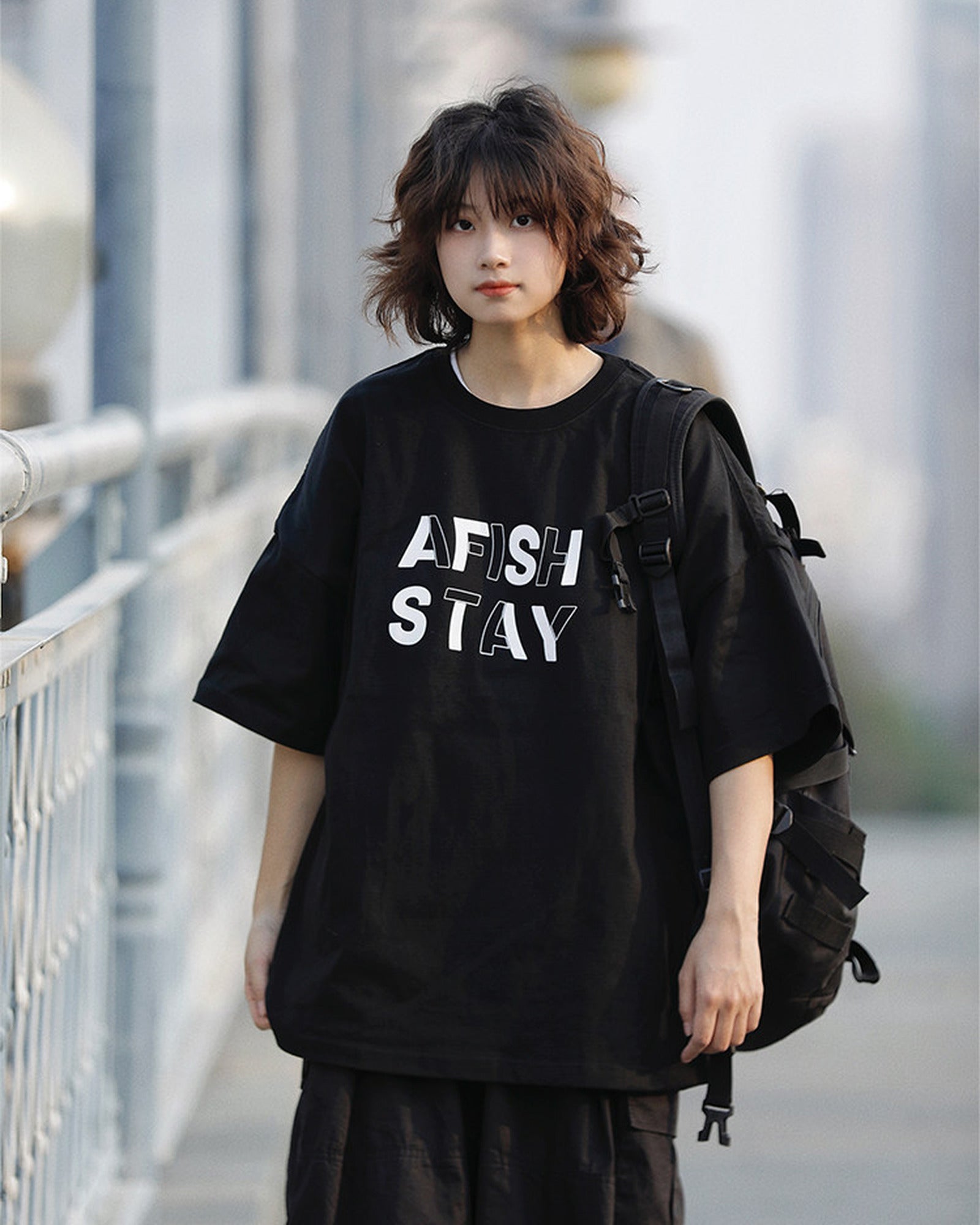レトロレタリング オーバーサイズTシャツ ユニセックス 02