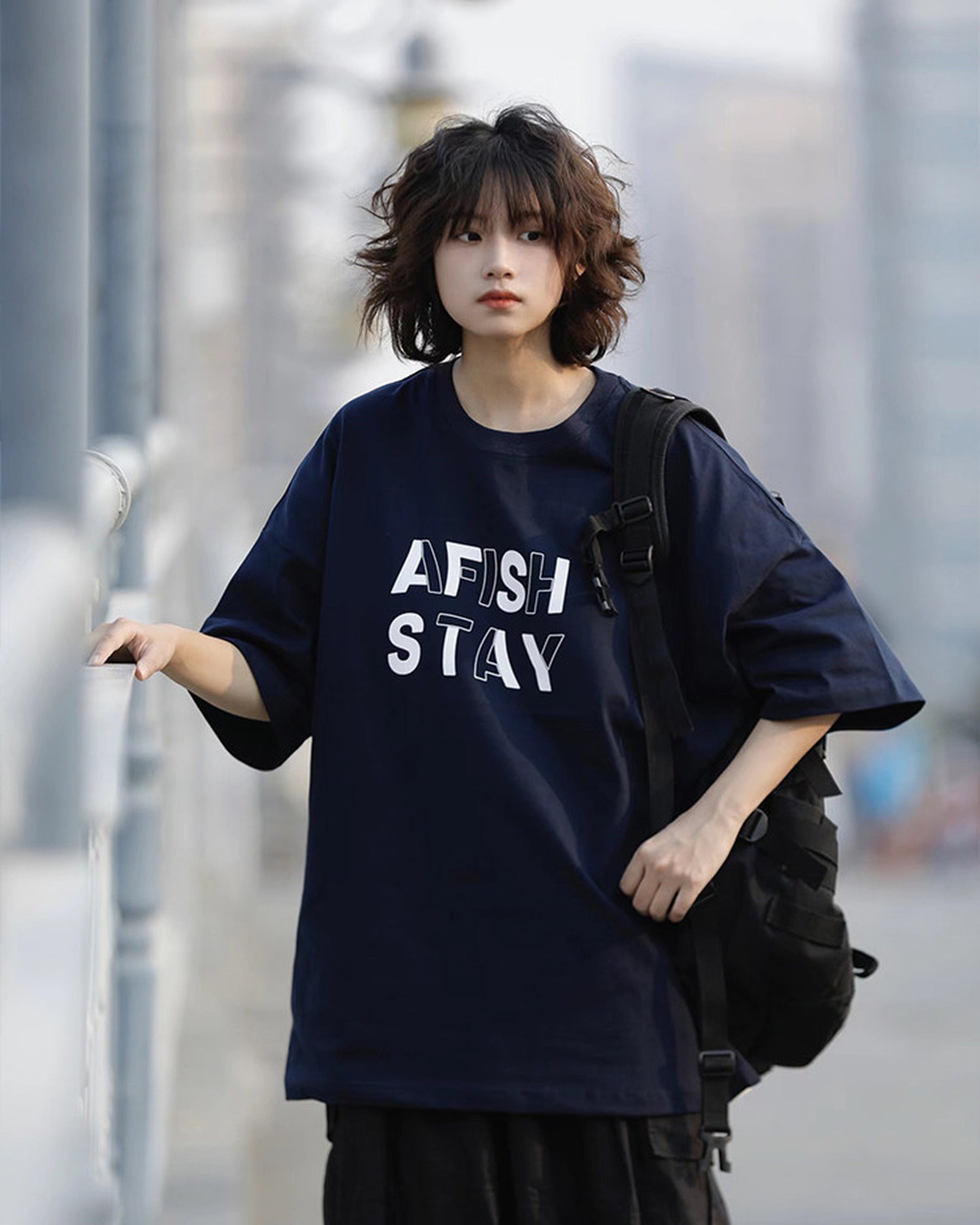 レトロレタリング オーバーサイズTシャツ ユニセックス 04