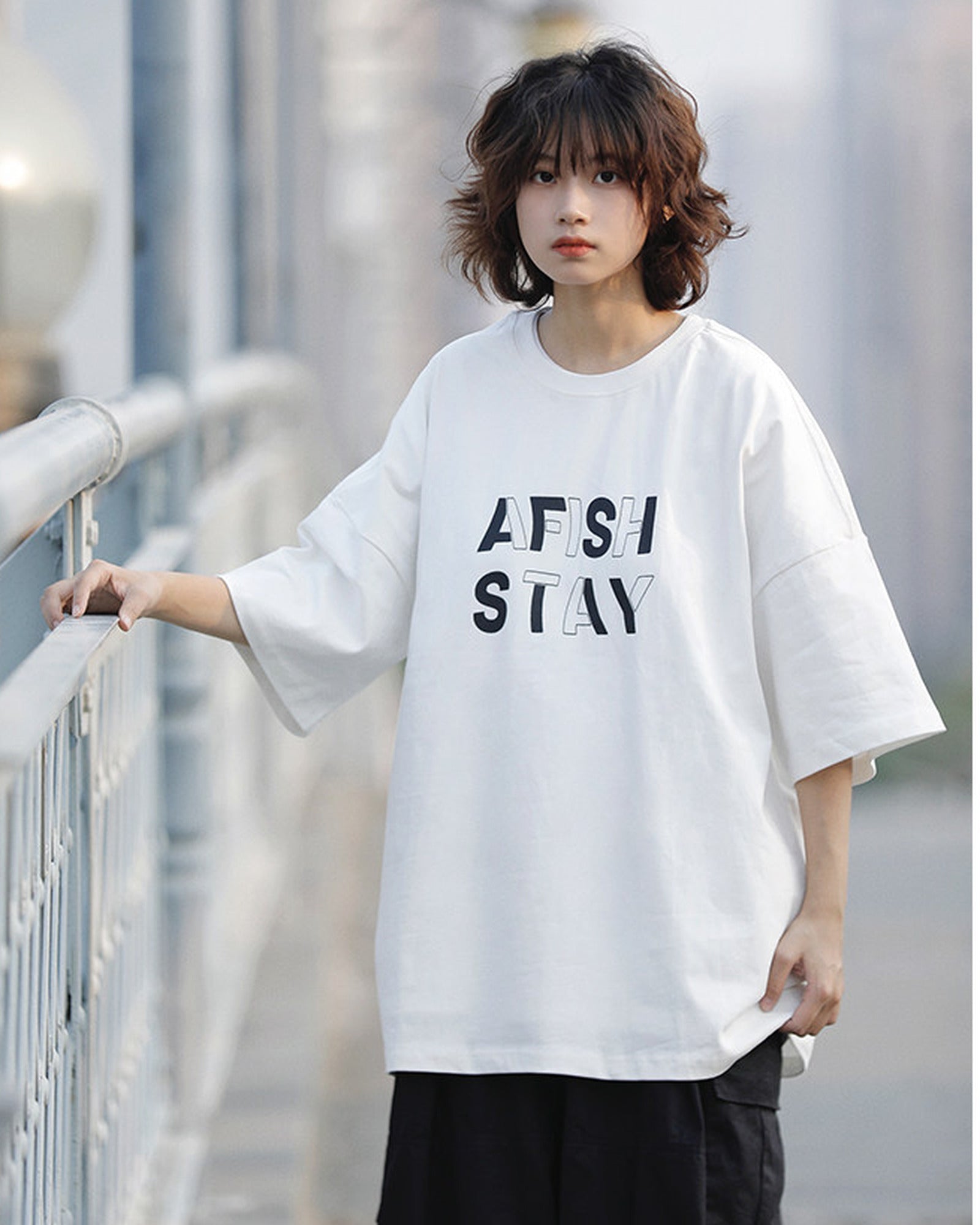 レトロレタリング オーバーサイズTシャツ ユニセックス 08
