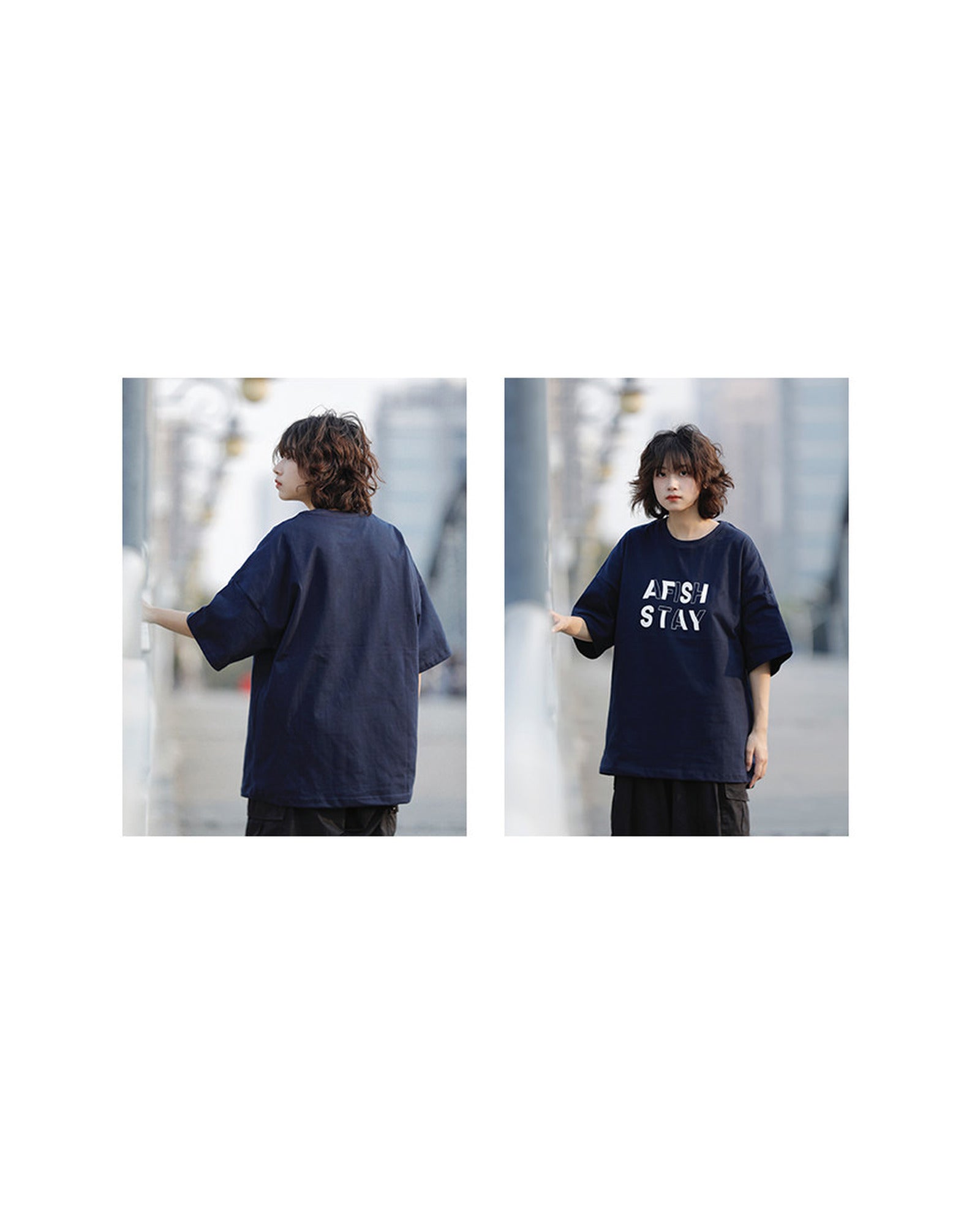 レトロレタリング オーバーサイズTシャツ ユニセックス 09