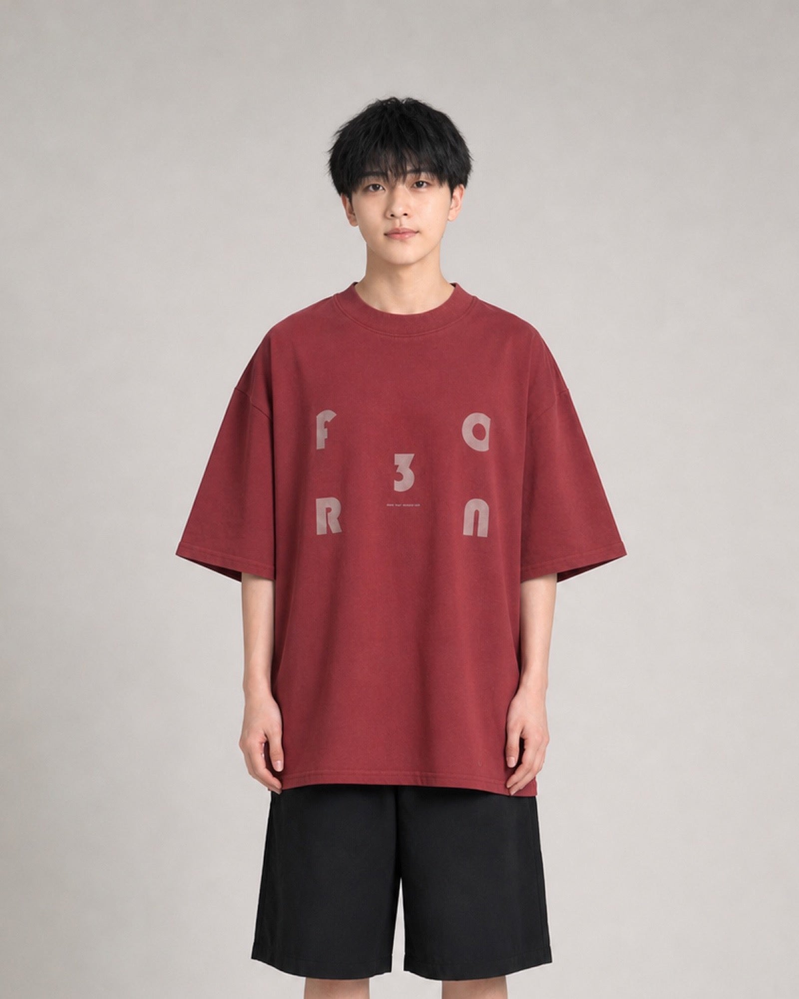 OU-RES モデル着用 | S1024 | ワイン | 正面 | トップ構図