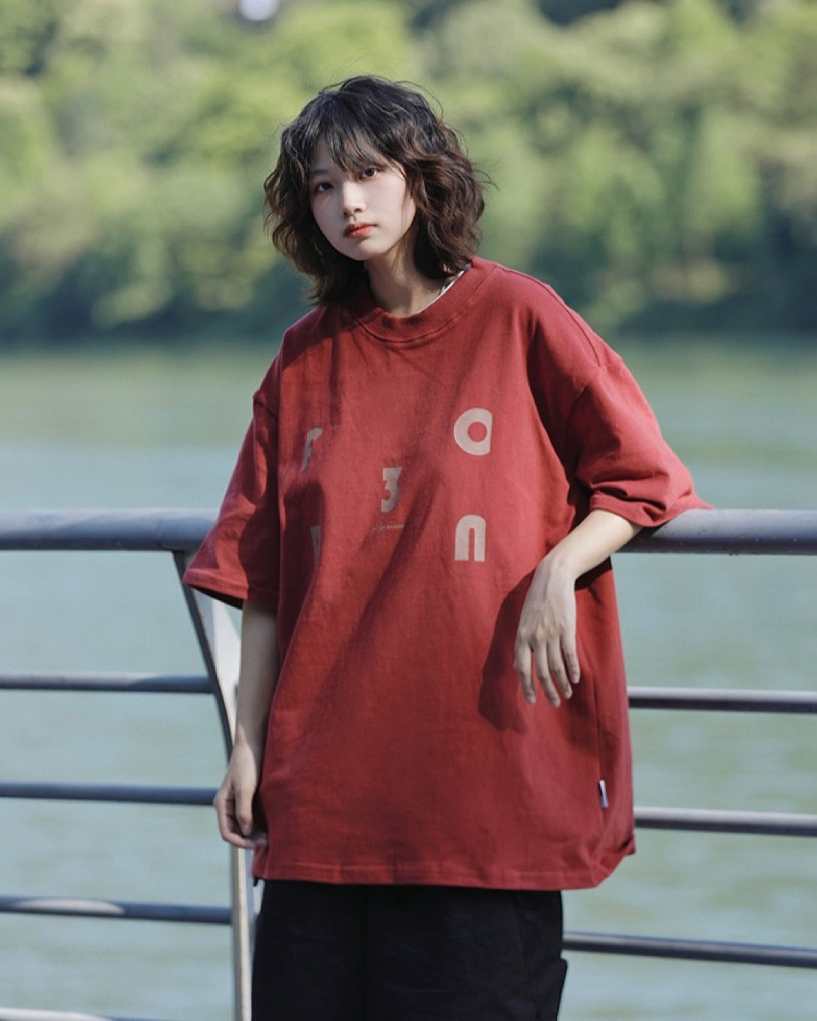 レトログラフィック オーバーサイズTシャツ ユニセックス 05