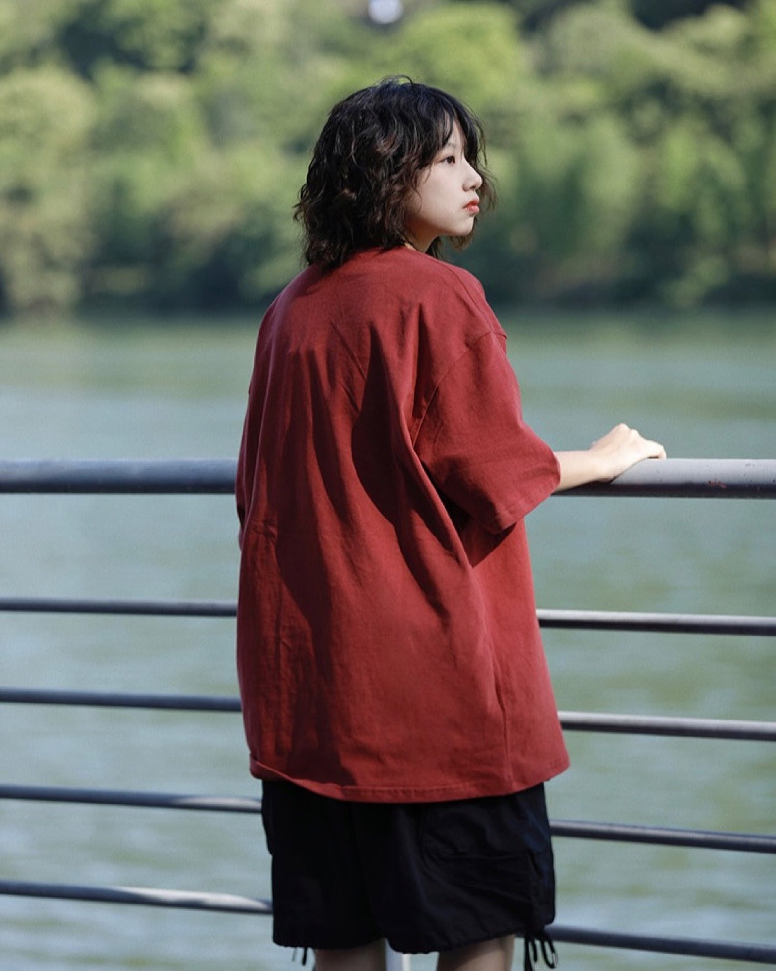レトログラフィック オーバーサイズTシャツ ユニセックス 06
