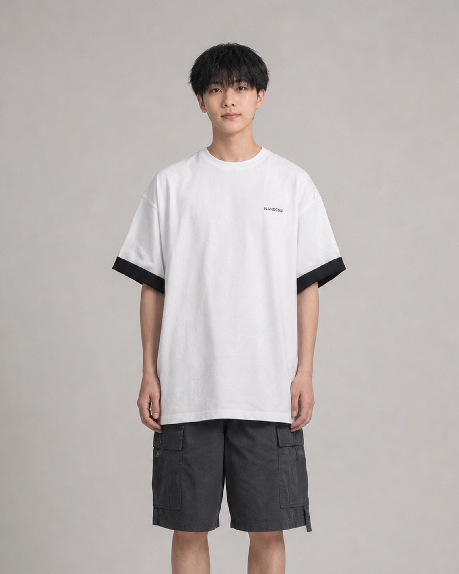 OU-RES モデル着用 | S1025 | ホワイト | 正面 | トップ構図