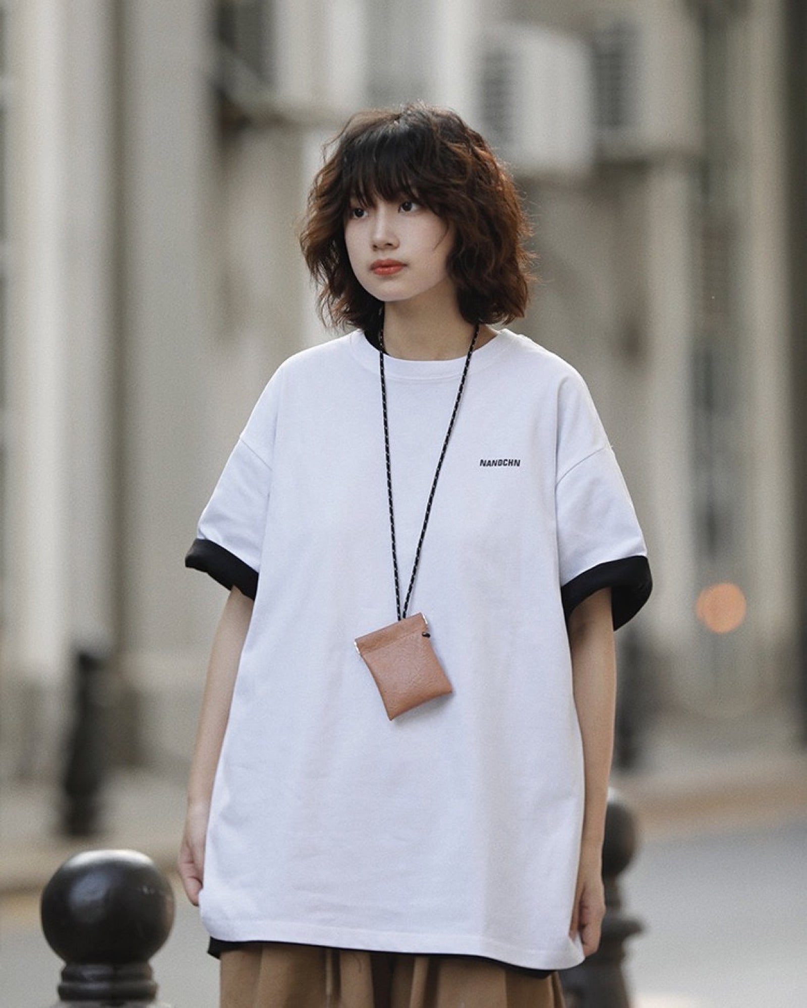 バックレタード オーバーサイズTシャツ ユニセックス 04